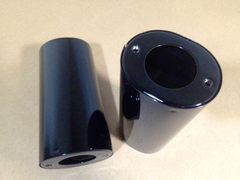 Gloss Black Fork Tube Covers Cowbells Cans for Harley 41mm, US $59.00, image 2