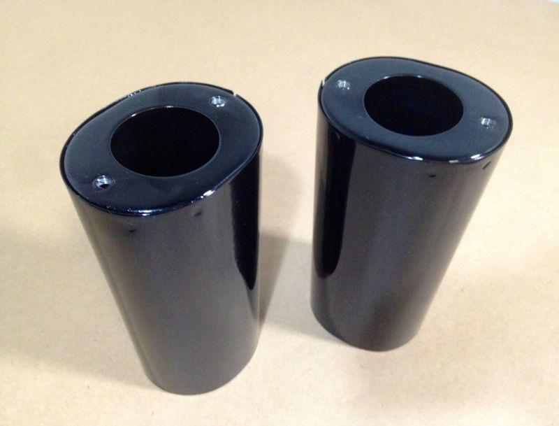 Gloss Black Fork Tube Covers Cowbells Cans for Harley 41mm, US $59.00, image 3