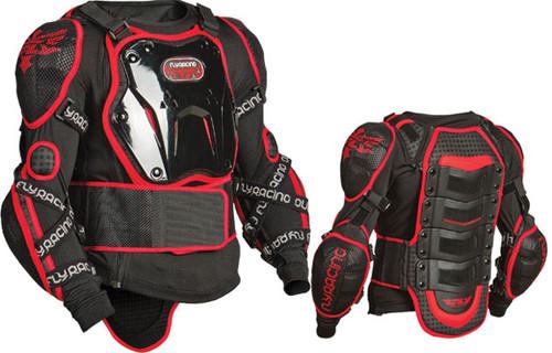 Fly racing youth barracade long sleeve body armor protection jacket black track