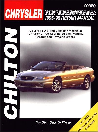 Chrysler cirrus, sebring, dodge avenger, stratus, plymouth breeze repair manual 