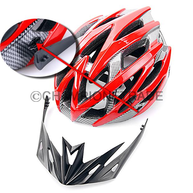 Red Adult Men Ultra-Light Safety Bicycle Bike Cycling Visor Helmet Universal New, US $16.99, image 3