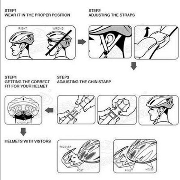 Red Adult Men Ultra-Light Safety Bicycle Bike Cycling Visor Helmet Universal New, US $16.99, image 5