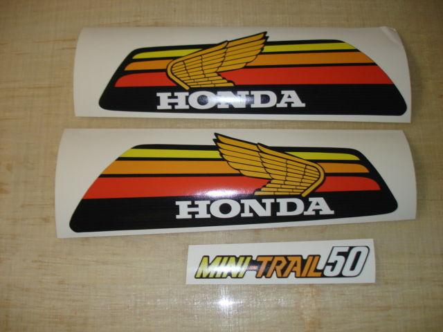 1978 honda z50 gas tank and side panel decal set ahrma