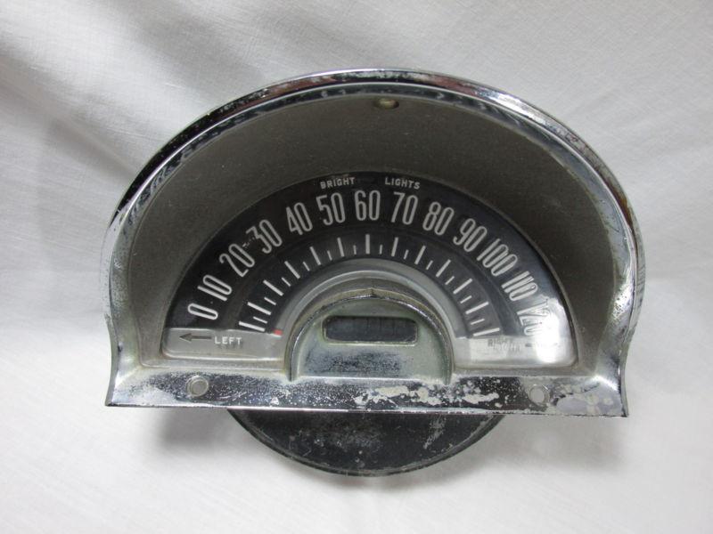 1955 1956 pontiac speedometer cluster vintage car gauge part no. 1583241