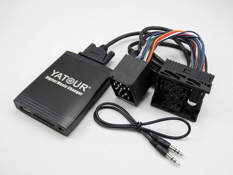 Car audio interface for bmw mini rover 75 17-pin round(mp3 usb sd aux bluetooth)