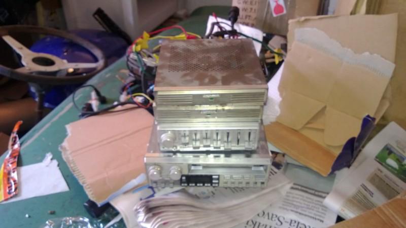 Pioneer kex-73 + cd-5 equalizer + 2x gm-4 amplifier vintage pioneer car stereo
