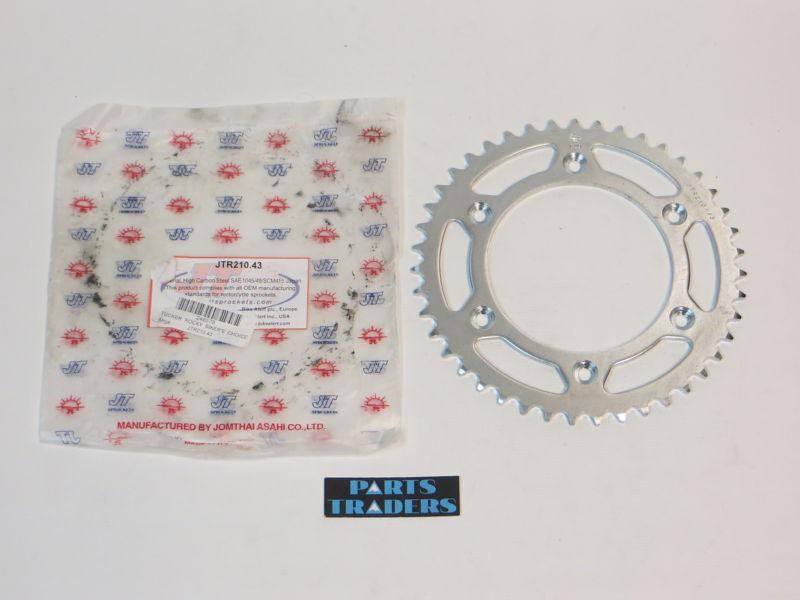 Jt sprocket 43t honda crf150 crf230 crf250 crf450 cr125 cr250 cr500 xr250