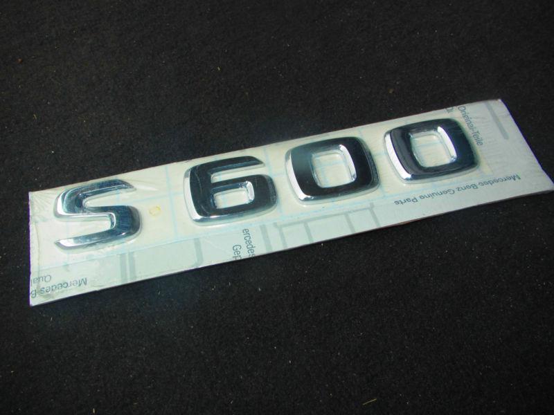 Mercedes benz oem genuine s600 model emblem nameplate s class decal detailing