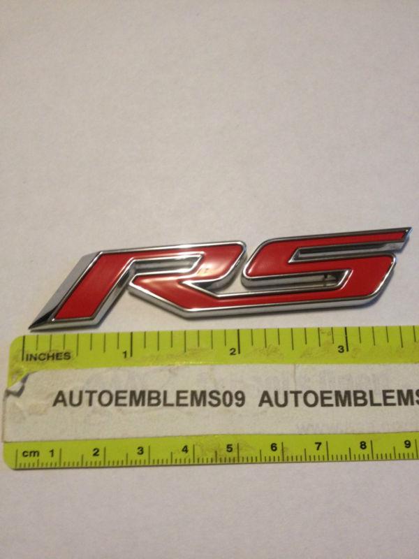 Toyota chrome red rs emblem used