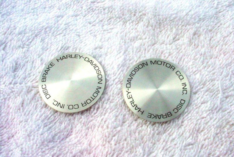 Purchase 2 NOS Harley Shovelhead Brake Caliper Decals 4410872 in