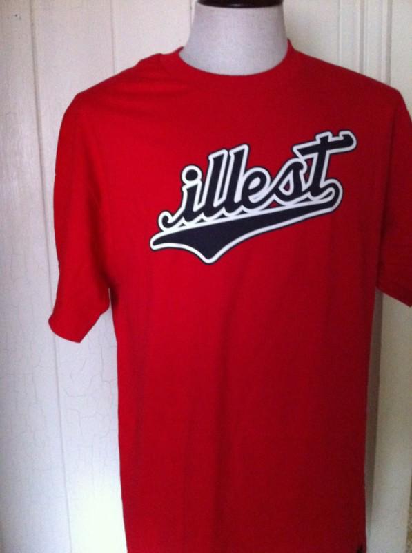 New illest x fatlace sz m team red t-shirt hellaflush t shirt jdm vip car style 