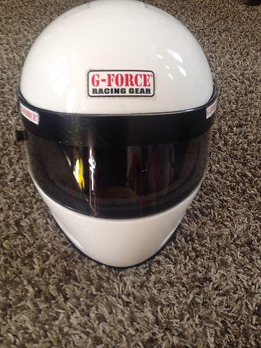 G-force racing helmet white xl clean sfi certifed sa 2005 full face