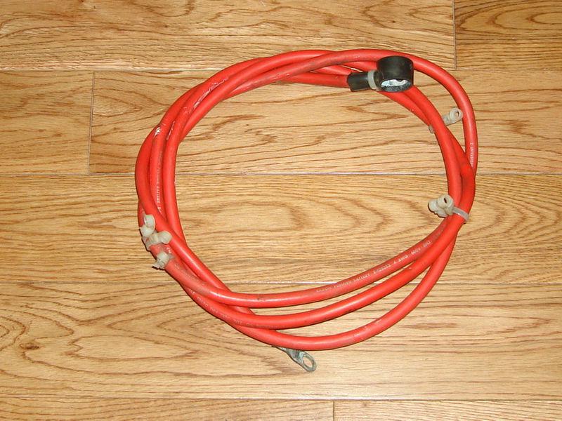 95 boat battery positive (red) wiring harness 4 gaw 8.5 feet, mercruiser 4.3l 