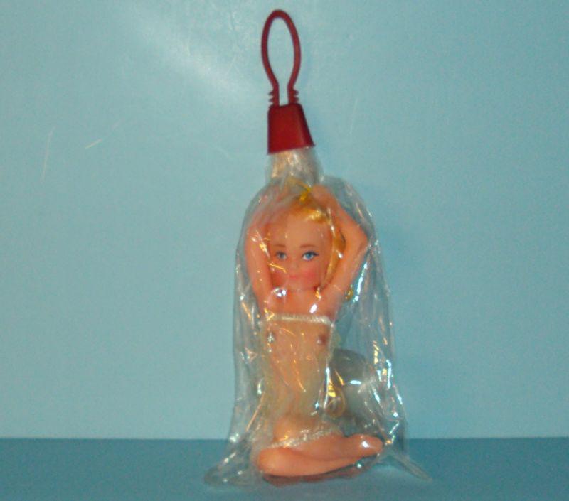 Vtg nos suction cup 5" nude red head auto dashboard mascot rat hot low rider rod