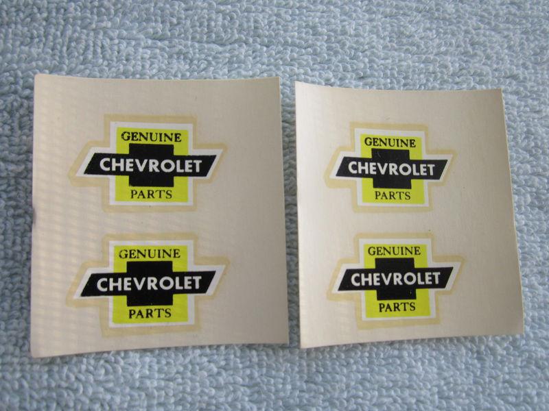 Lot of 4-1 inch nos vintage 60s chevy decals-orig.they work great!!!