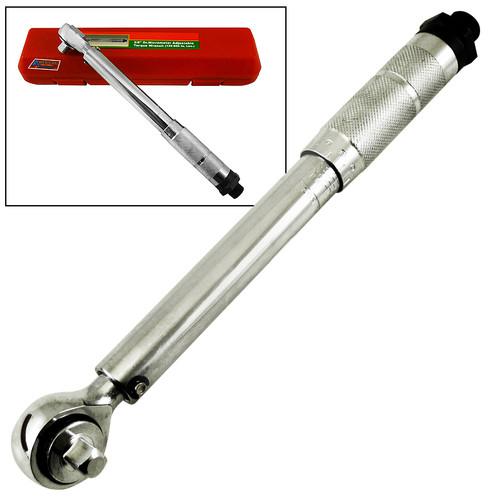 Purchase 3/8" Micrometer Torque Wrench 120960 In. Lb Adjustable Click Type Clicker Case in