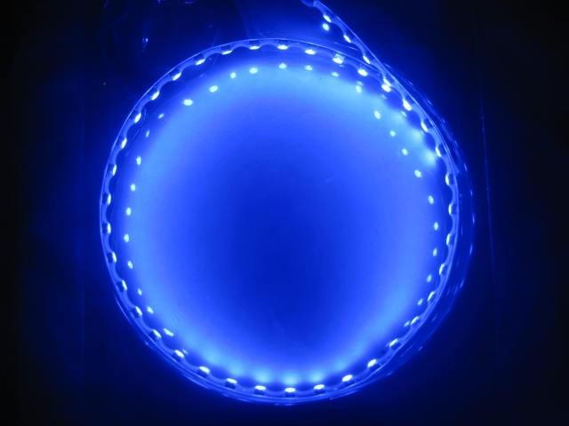 10x super bright 45cm 45 leds smd car flexible led eyebrow strip light blue
