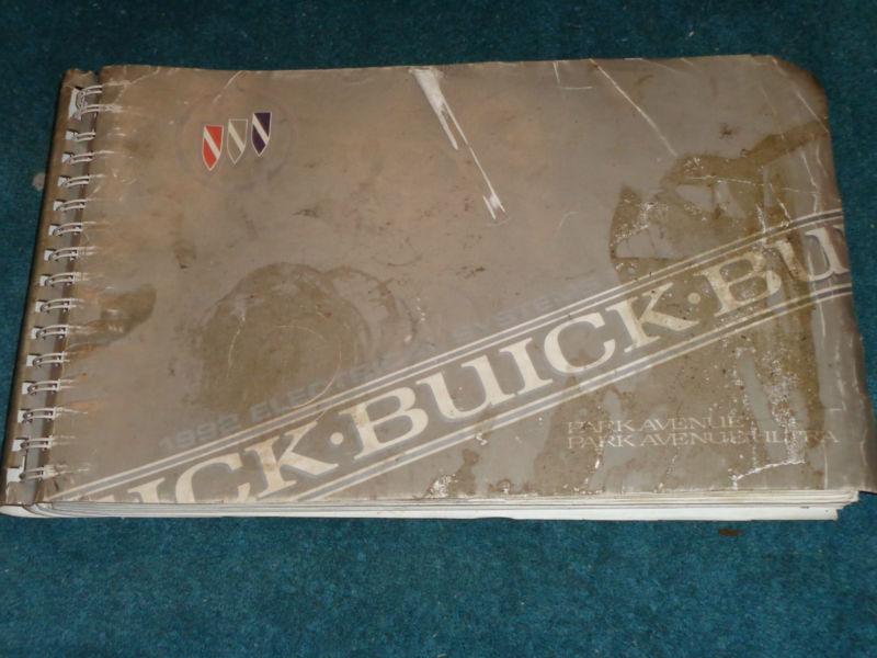 1992 buick park avenue & park avenue ultra / electrical / wiring shop manual