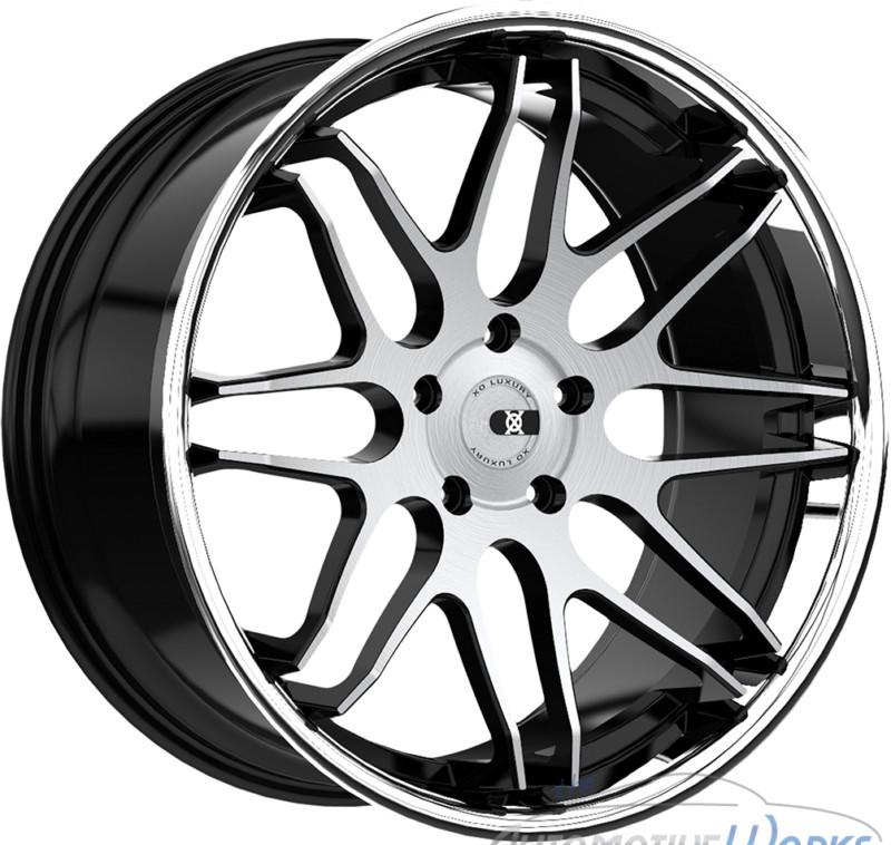 1 - 22x9 xo berlin 5x114.3 5x4.5 +38mm matte black machined rim wheel inch 22"
