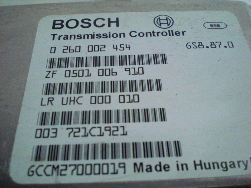 00 01 02 LAND ROVER DISCOVERY CHASSIS ECM 0 260 002 454 TRANSMISSION CONTROL TCU, US $79.00, image 2