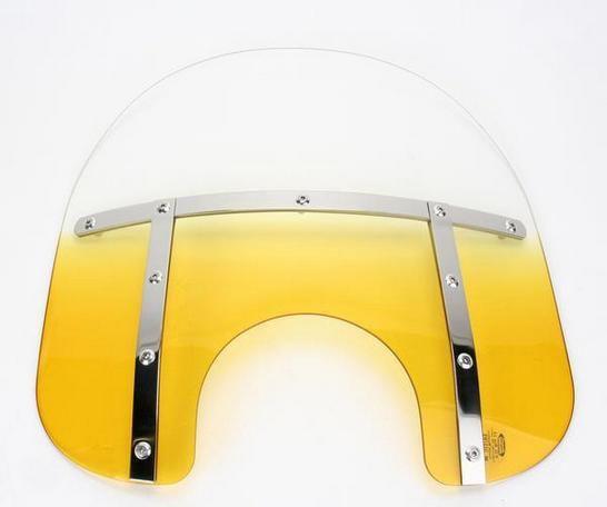 Memphis shades fat 21 windshield 9 inch cutout yellow