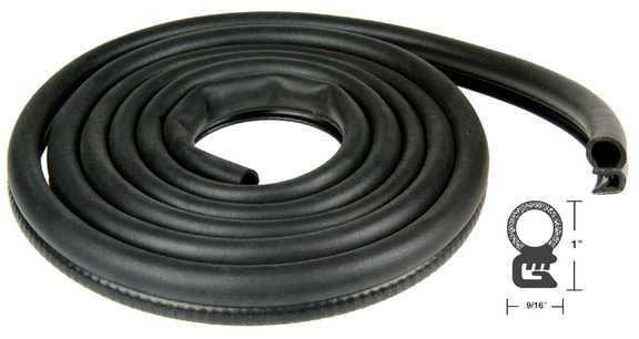 Balkamp bk 19600 - weatherstrip / sponge rubber, dual-durometer side bulb mou...