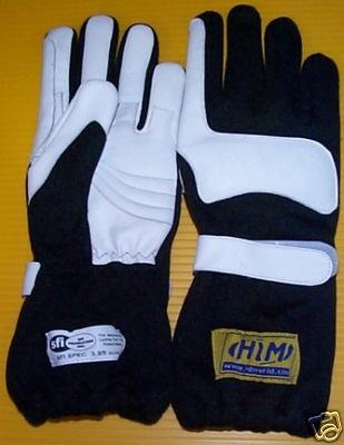 Nomex racing gloves men med black and white new fire resistant