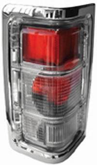 Taillights crystal 1987-1993 dodge ramcharger chrome bezel 67ctc