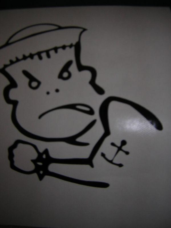 Navy guy  window decal