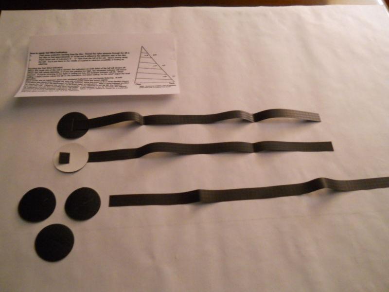 Sail tell tales-black pack of 14 black cat's