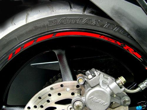 2012 suzuki gsxr 1000 750 600 17 inch wheel rim stickers stripe decals vinyl set