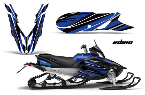 Yamaha apex graphic kit amr racing snowmobile sled wrap decal 12-13 inline blue
