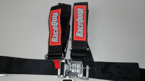 Racequip black race car seat belts 711001 5 pt safety harness imca nhra usra