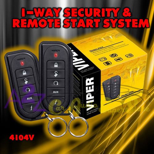 Viper 4104 viper 4104v remote start system 1-way and keyless entry viper 4104v