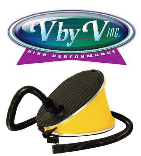 Glacier's edge 11" air step pro foot pump 62005 w/3 valves adaptors included