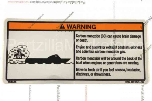 Yamaha f2g-u415r-00-00 label warning