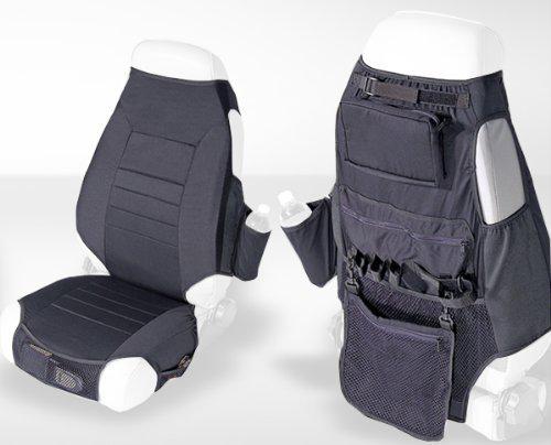 Rugged Ridge Black Fabric Seat Protector with Storage - Pair, US $107.57, image 2