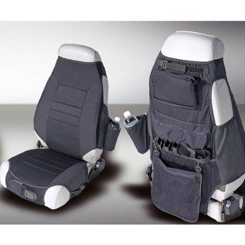Rugged Ridge Black Fabric Seat Protector with Storage - Pair, US $107.57, image 3