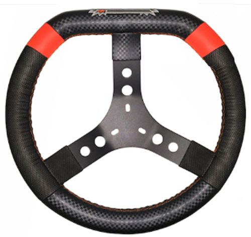 Mpi mpi-k-13-a kart &amp; quarter midget 13”  aluminum 3-hole pattern steering wheel