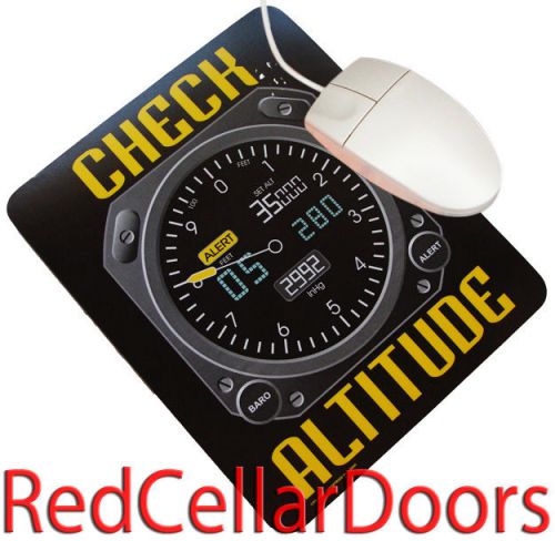 New trintec check altitude aviator humor mouse pad aviation gift humorous