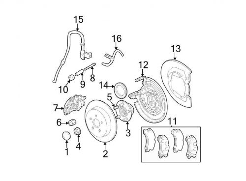 Chrysler oem dodge disc brake caliper 05014785ab image 7