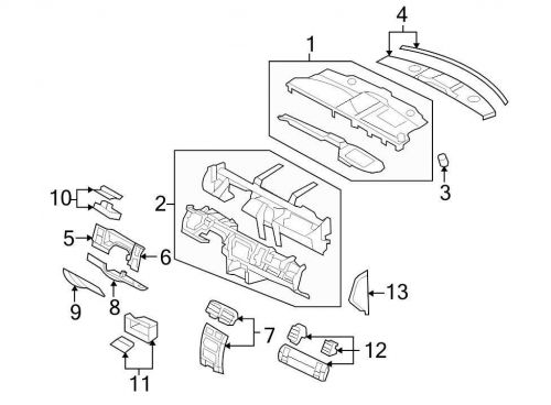 Chrysler oem  dashboard air vent 5kq48xdbac image 3