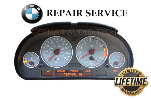Bmw e38 e39 e53 x5 m m5 instrument speedometer cluster pixel repair service fix