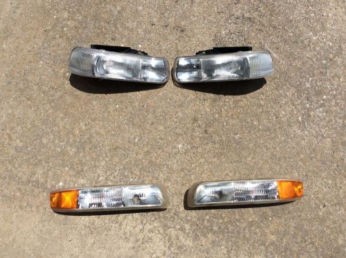 2000-06 oem suburban, tahoe, yukon, denali head lights &amp; park lights