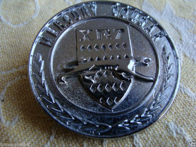 Mercury cougar xr7 classic sport car emblem badge symbol round nickel mint hot