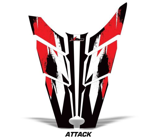 Amr racing sled hood wrap graphic decal polaris rush rmk snowmobile parts attk r