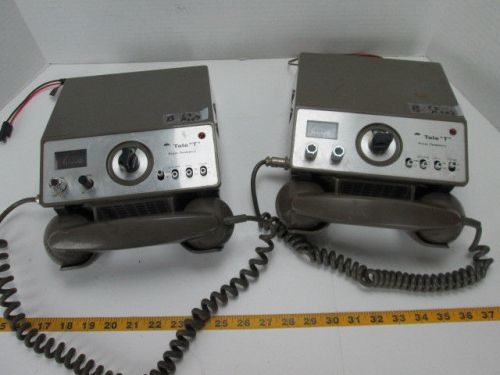 Lot of 2 vintage tele &#034;t&#034; from teaberry cb radio telephone 2 way marine sku b a