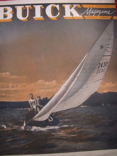 Buick magazine original sales brochure august 1948 vol 10 # 2