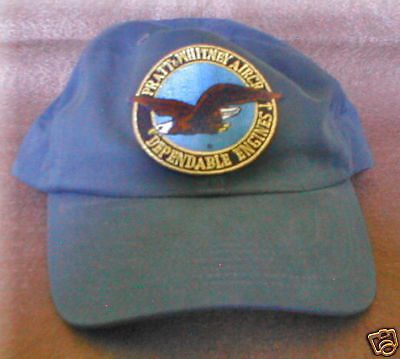 Pratt &amp; whitney airplane aircraft aviation hat with emblemlow profile style navy