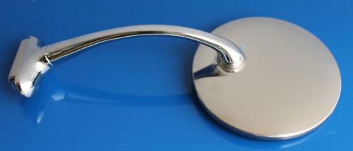 New long arm peep mirror 4&#034; stainless hot rod 1ea ford